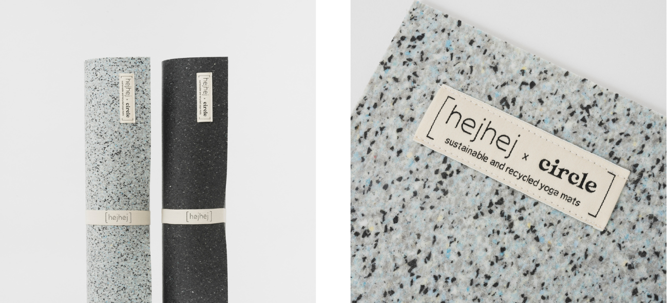 die hejhej-mats mit co-branding Label beider Companies