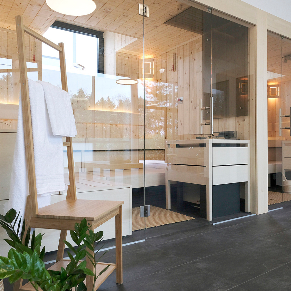 Saunalandschaft des Hotels von innen