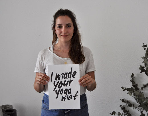 Gründerin Sophie kann die Frage beantworten: Wer macht meine Yogamatte?