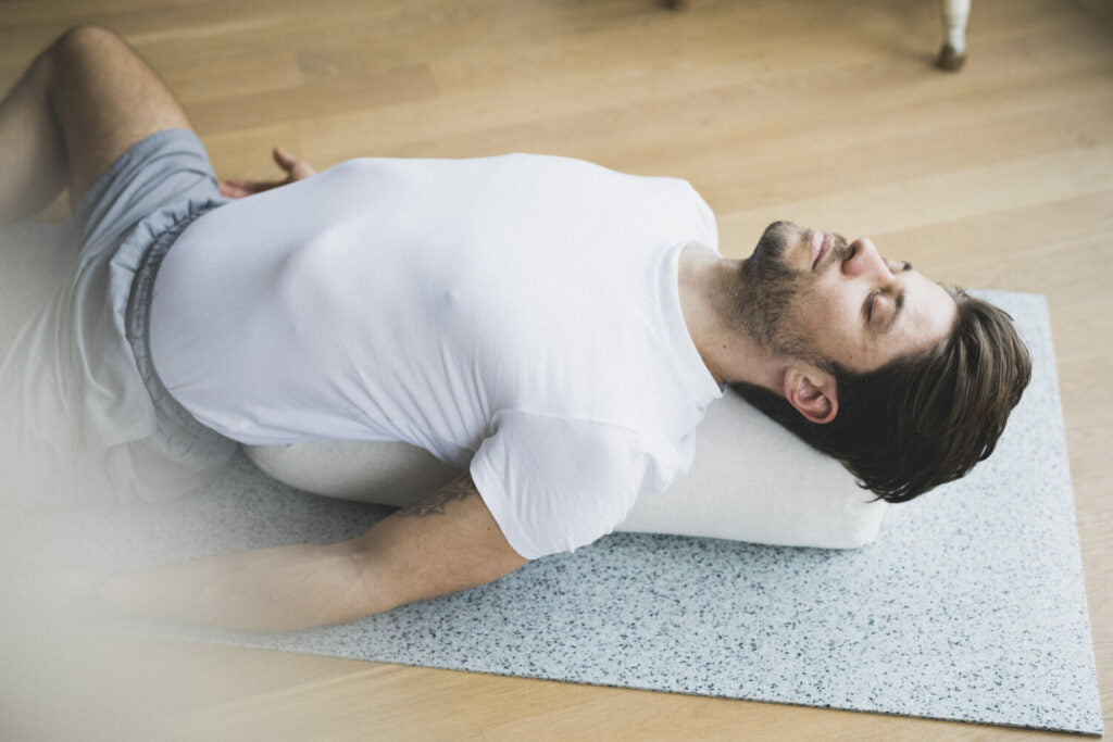 heart-opening asana on the hejhej-bolster